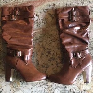 Tan leather Madden Girl boots